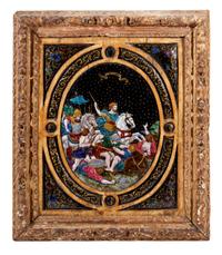 A Limoges Enamel Plaque