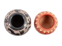 Miniature Sgraffito Pottery Jars