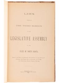 [NORTH DAKOTA]. A collection of early North Dakota legislative publications, comprising: