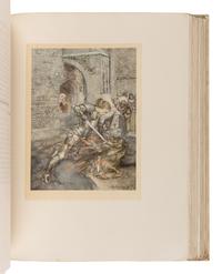 [RACKHAM, Arthur (1867-1939)]. MALORY, Thomas, Sir (ca. 1400-ca. 1470). The Romance of King Arthur and His Knights of the Round Table . London: MacMillan and Co., 1917.