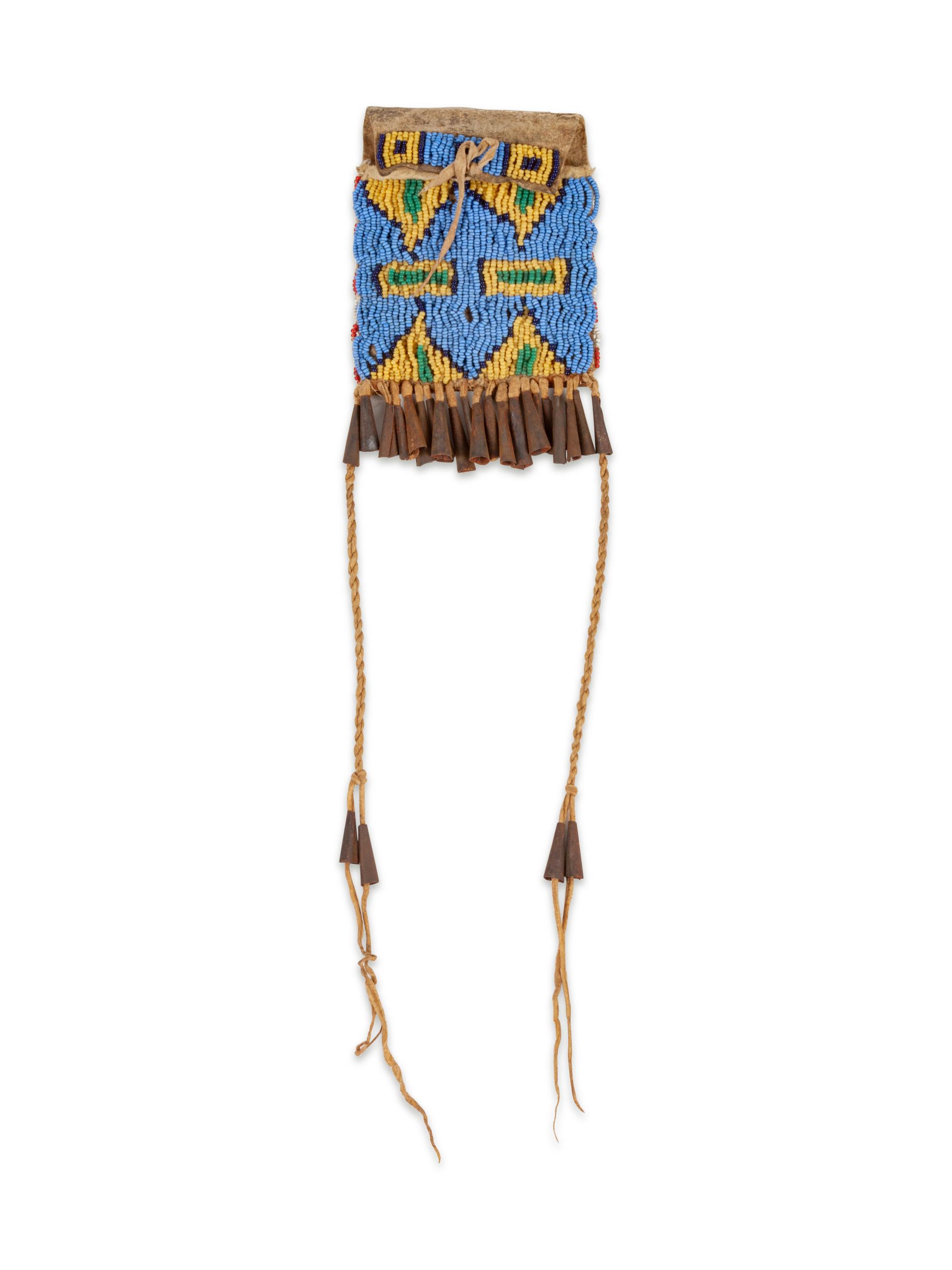Sioux Beaded Hide Strike-a-Light Bag