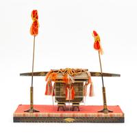 A Miniature Lacquer Carriage for the Girls' Festival Length 12 inches. — 19TH CENTURY