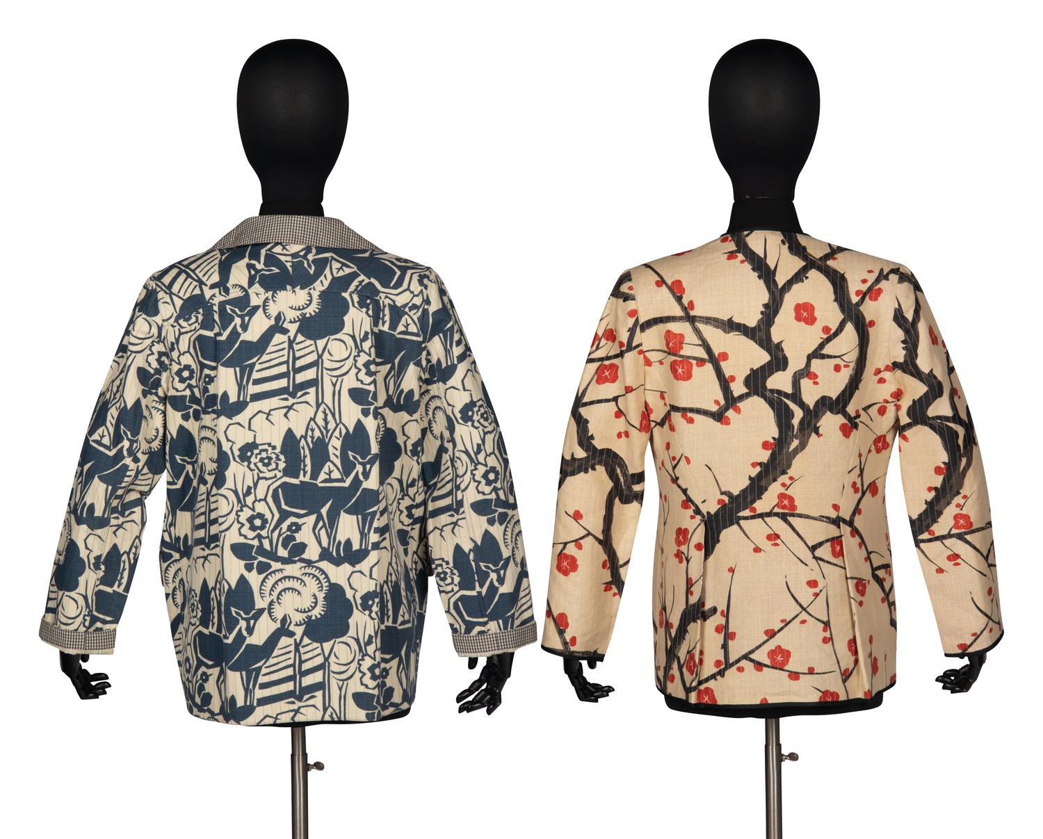 Two Geoffrey Beene Nature-Motif Jackets and Blouse