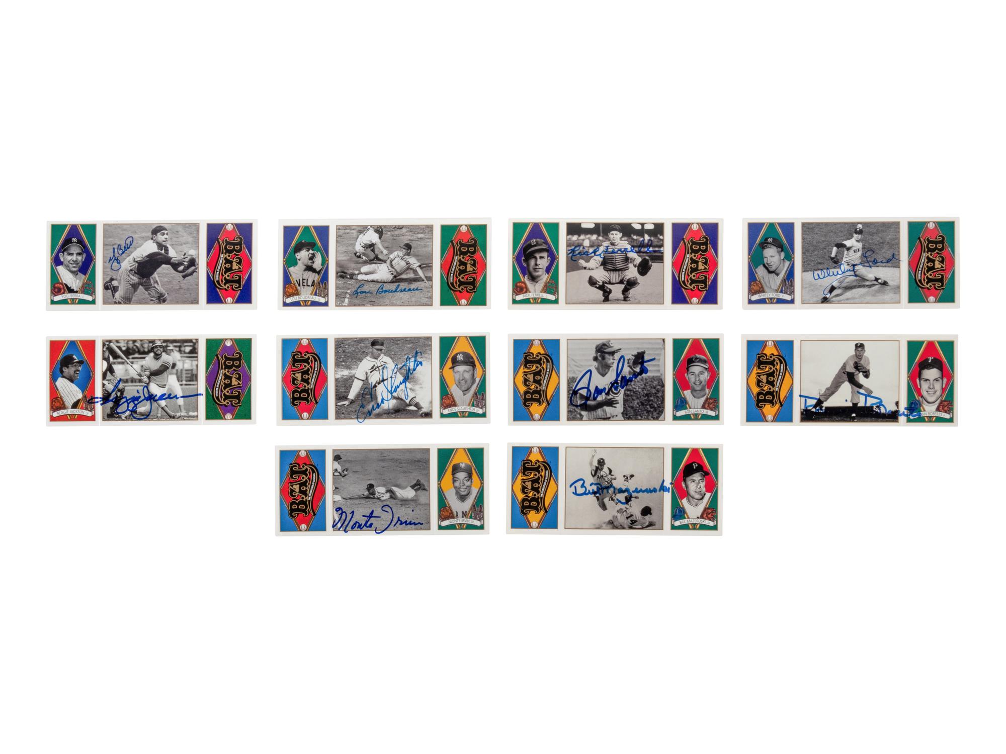 A Collection of 1993 Upper Deck B.A.T. Baseball Cards Including 95 signed,