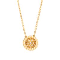 VAN CLEEF & ARPELS, YELLOW GOLD AND DIAMOND 'PERLÉE' NECKLACE
