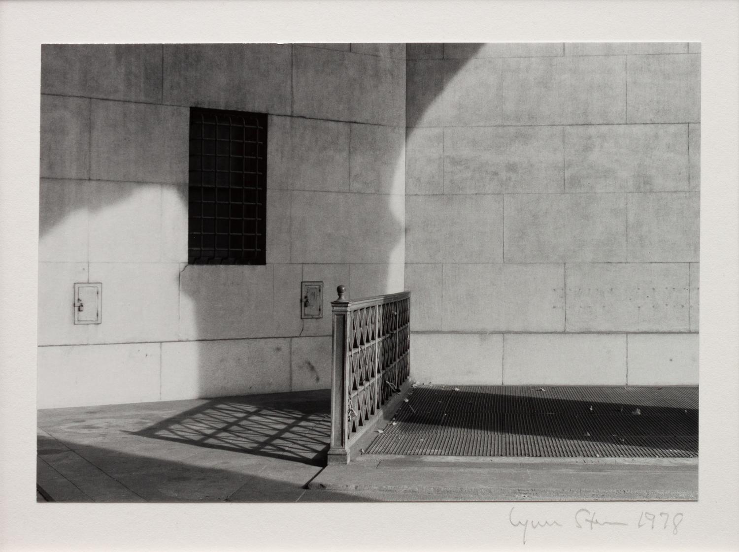 A group of three photographs ( Municipal Building, NYC, 1978; Melk Abbey, Austria , 1979; Stairwell , 1979)