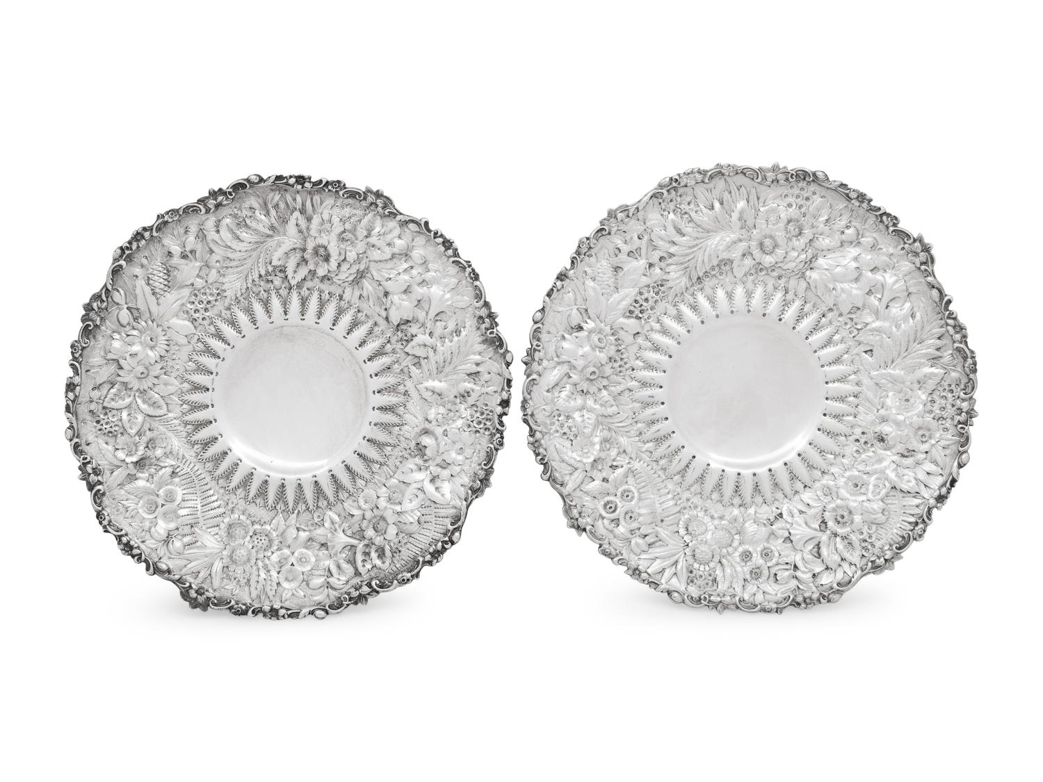 A Pair of Tiffany and Co. Silver Tazza