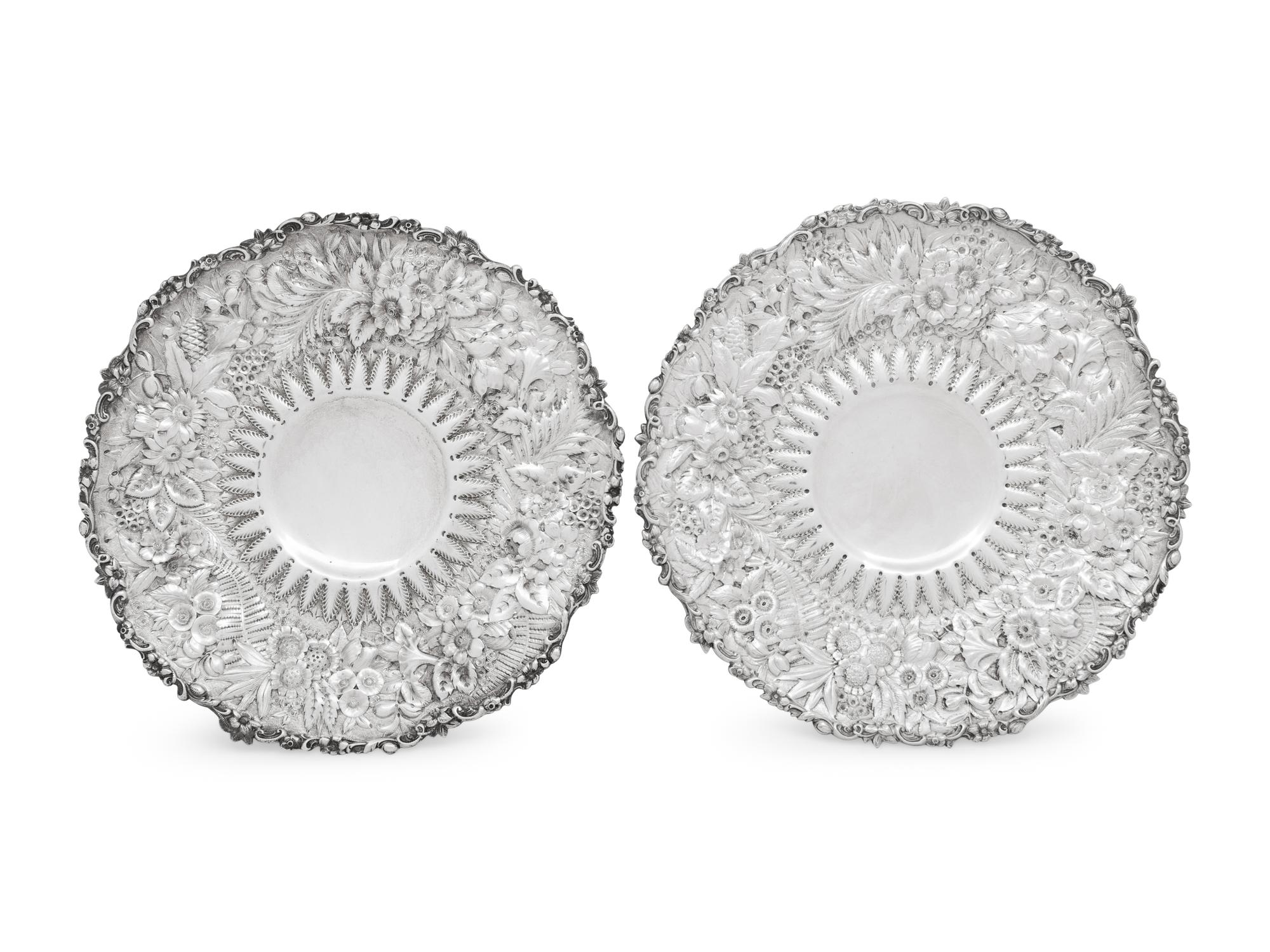 A Pair of Tiffany and Co. Silver Tazza