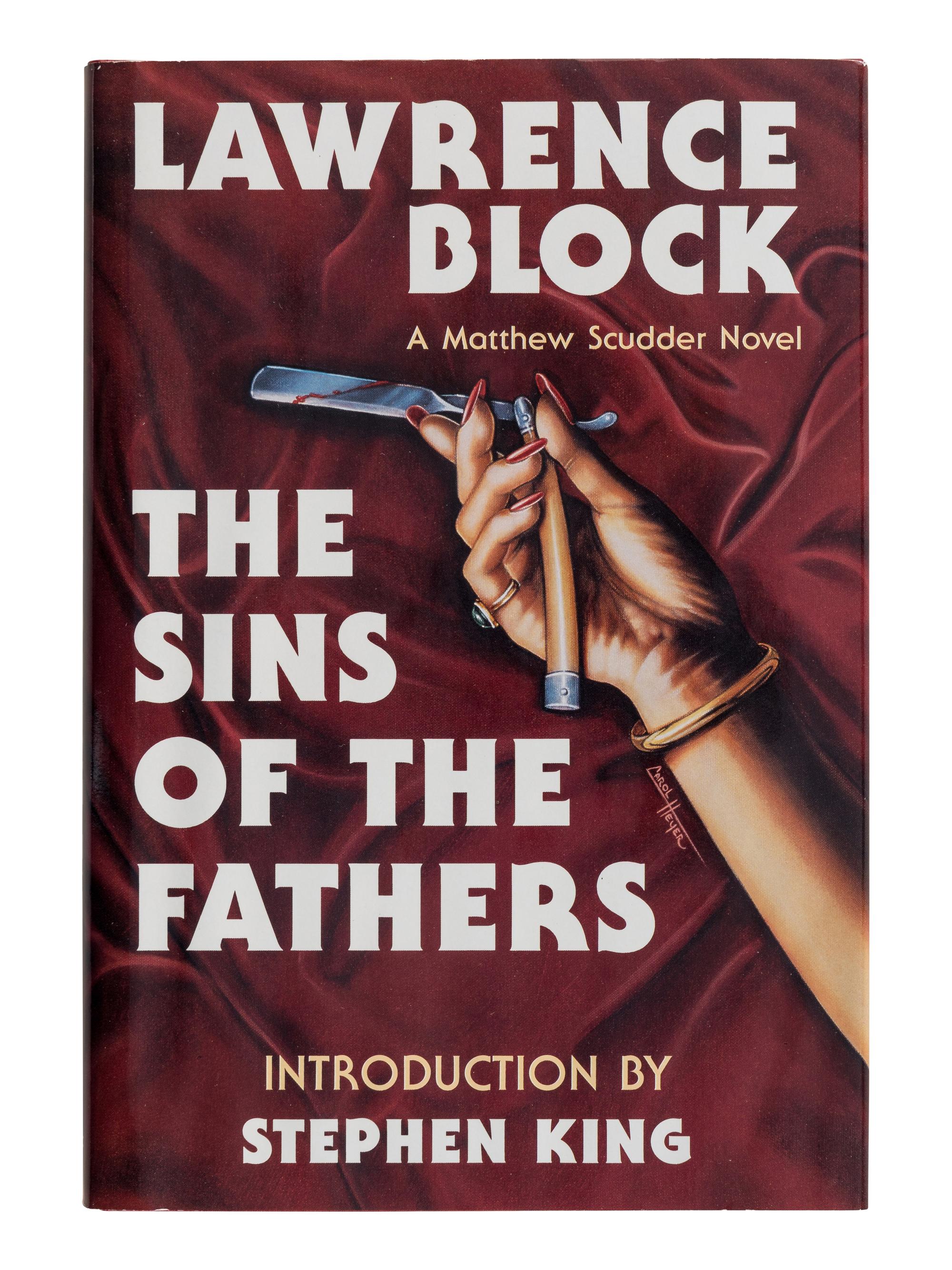 BLOCK, Lawrence (b. 1938). The Sins of the Fathers. Arlington Heights, IL: Dark Harvest, 1992.