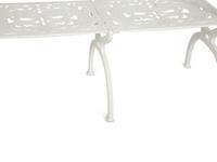 A Suite of White-Painted Cast Metal Garden Furniture
