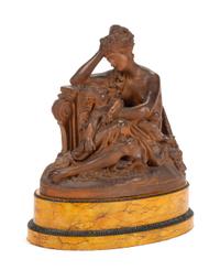 After Albert-Ernest Carrier-Belleuse, (French, 1824-1887), Venus desarmant l'amour