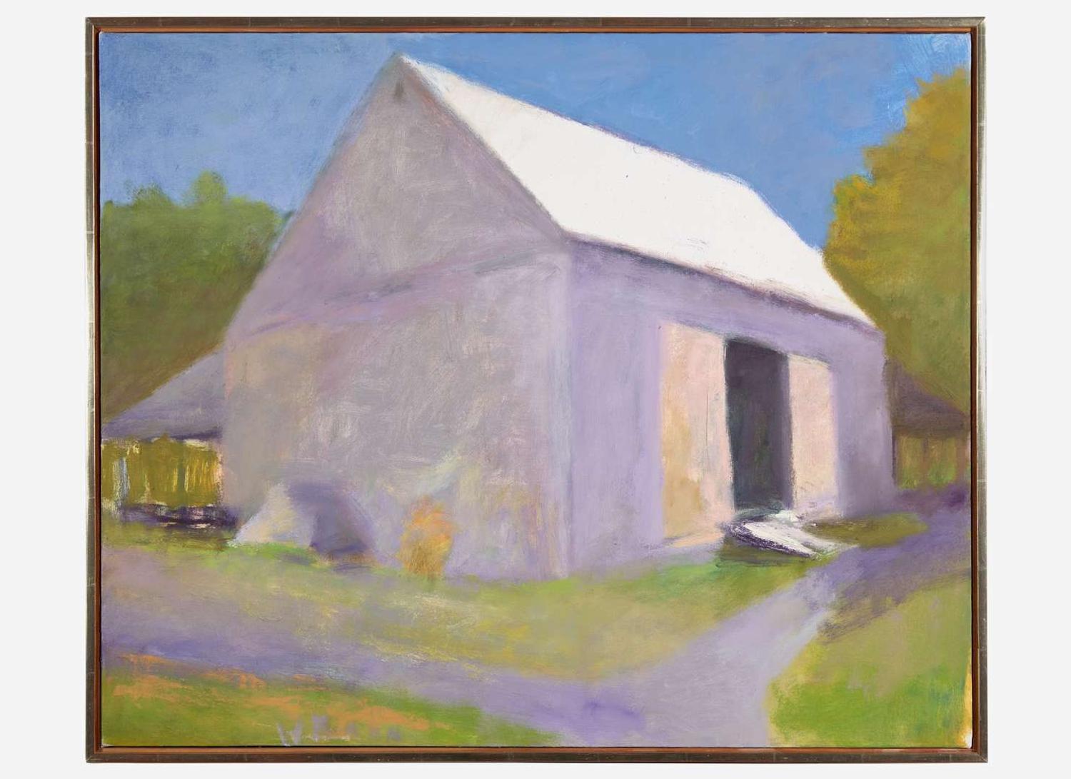 Wolf Kahn (American/German, 1927-2020), Barn Color of its Road II
