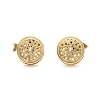 KIESELSTEIN-CORD, YELLOW GOLD FISHING CUFFLINKS
