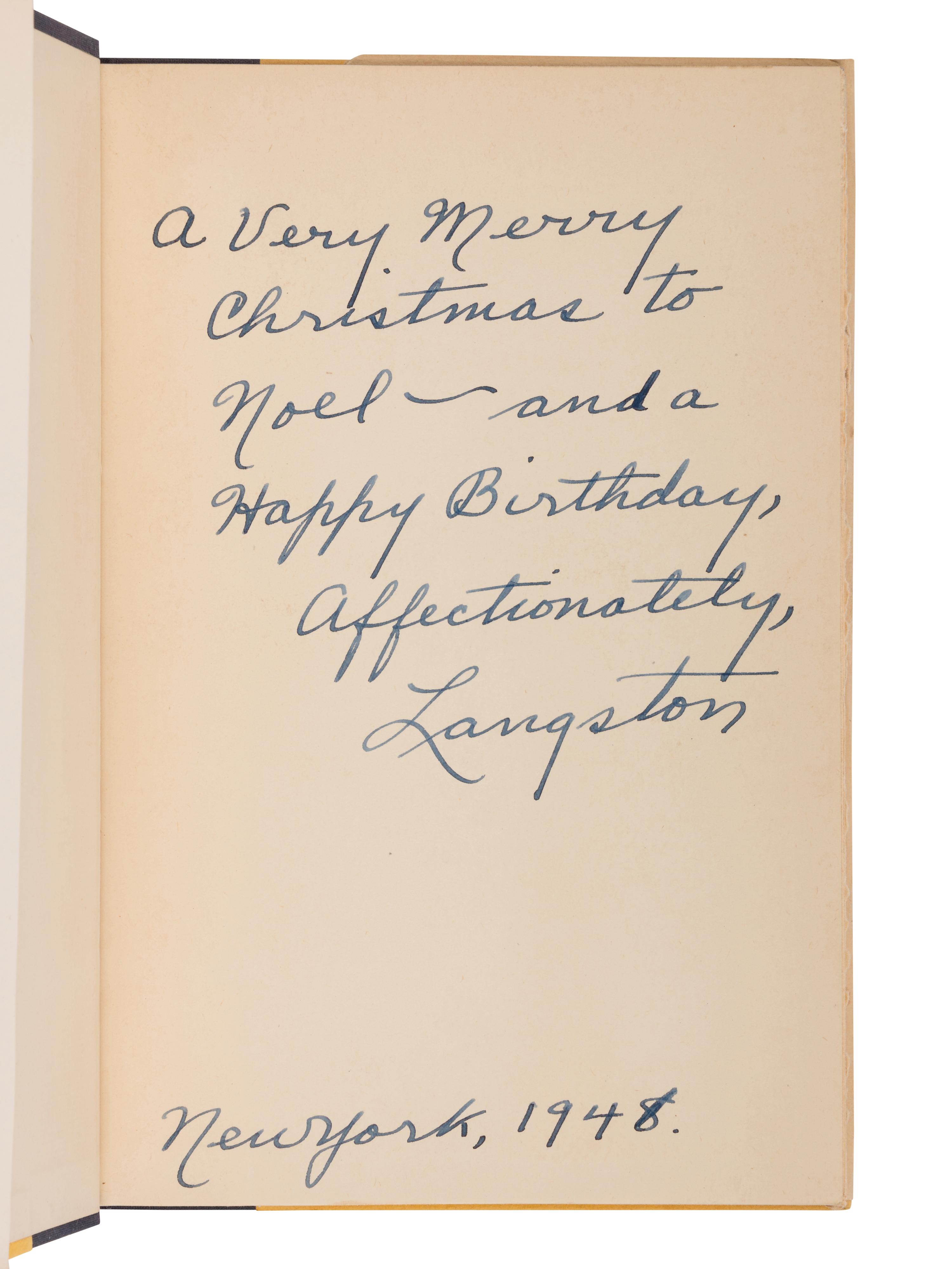 HUGHES, Langston (1901-1967). One-Way Ticket . New York: Alfred A. Knopf, 1949.
