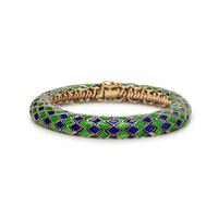 YELLOW GOLD AND ENAMEL BRACELET
