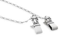 A Georg Jensen Silver Baby Bib Clip