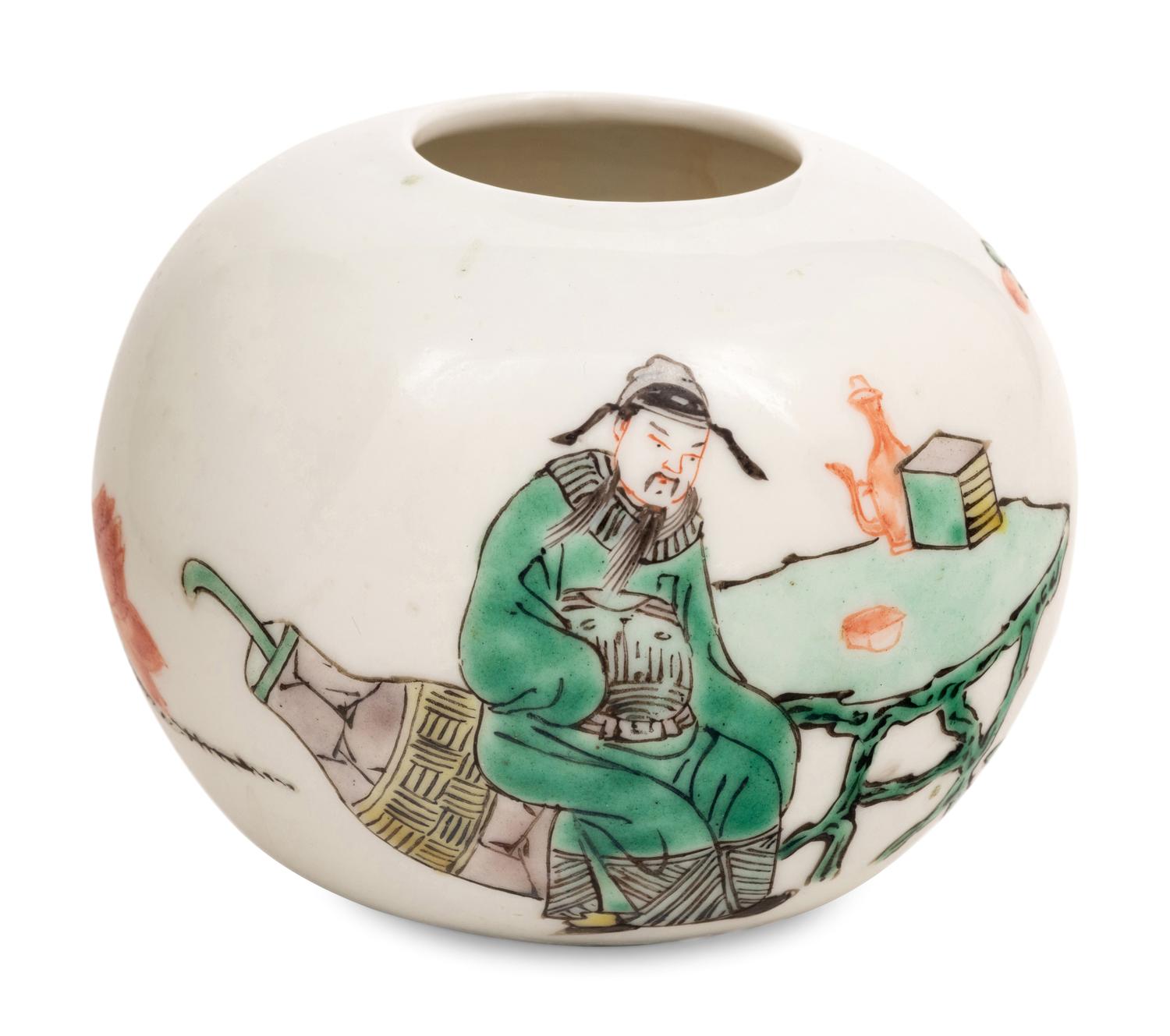 Two Chinese Famille Verte Porcelain Jars