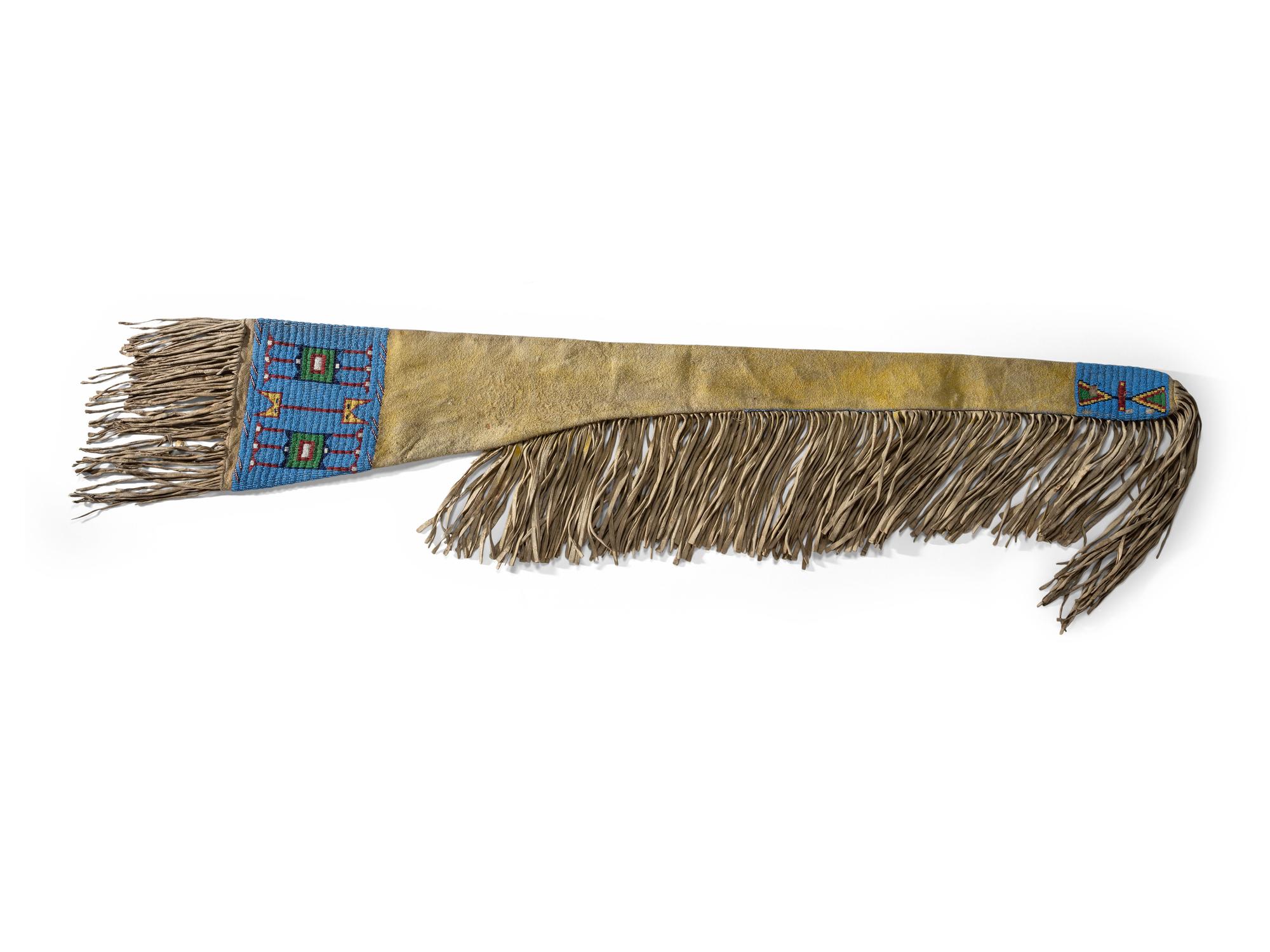 Beaded Hide Rifle Scabbard