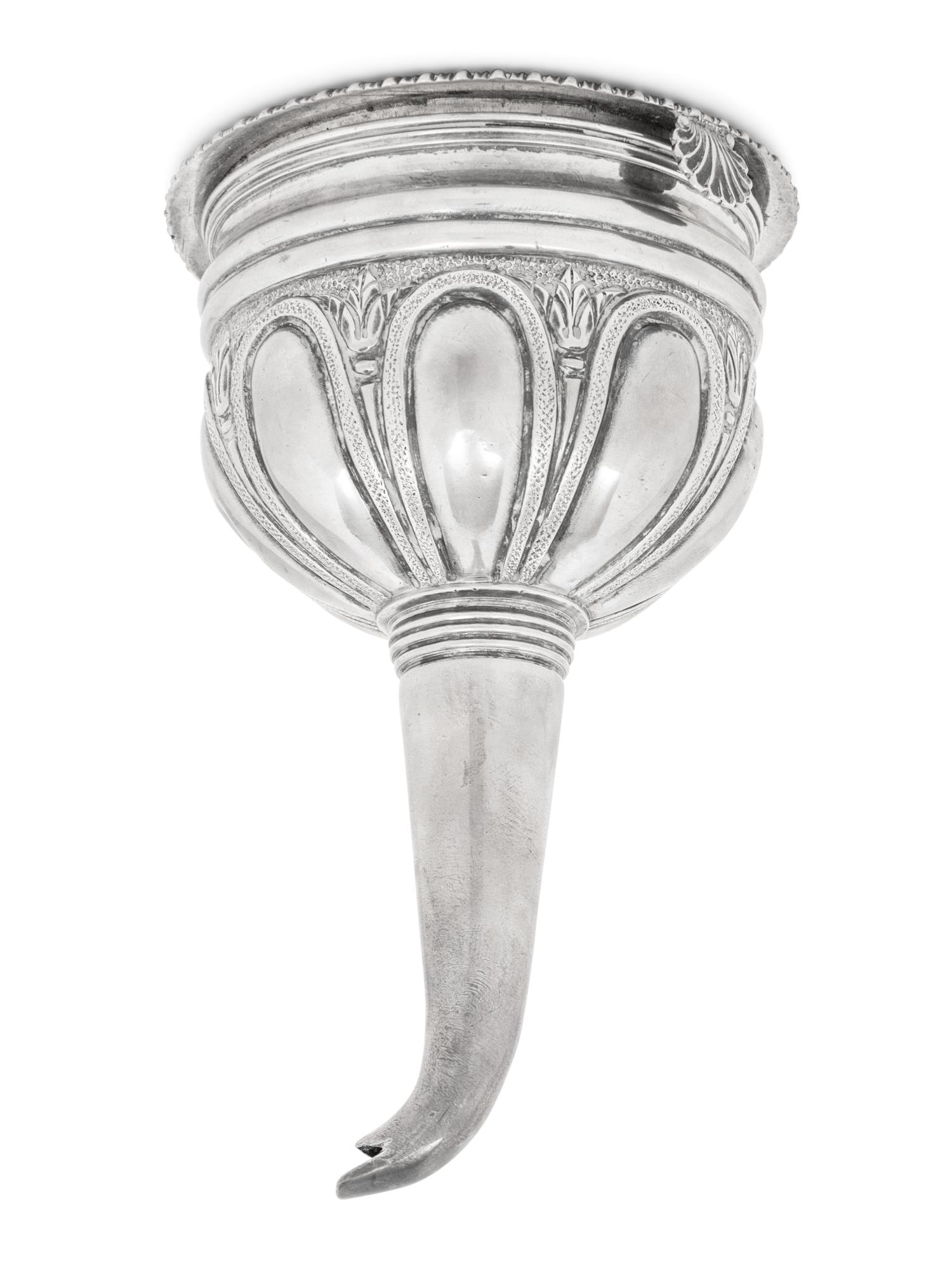 A George IV Silver Wine Funnel