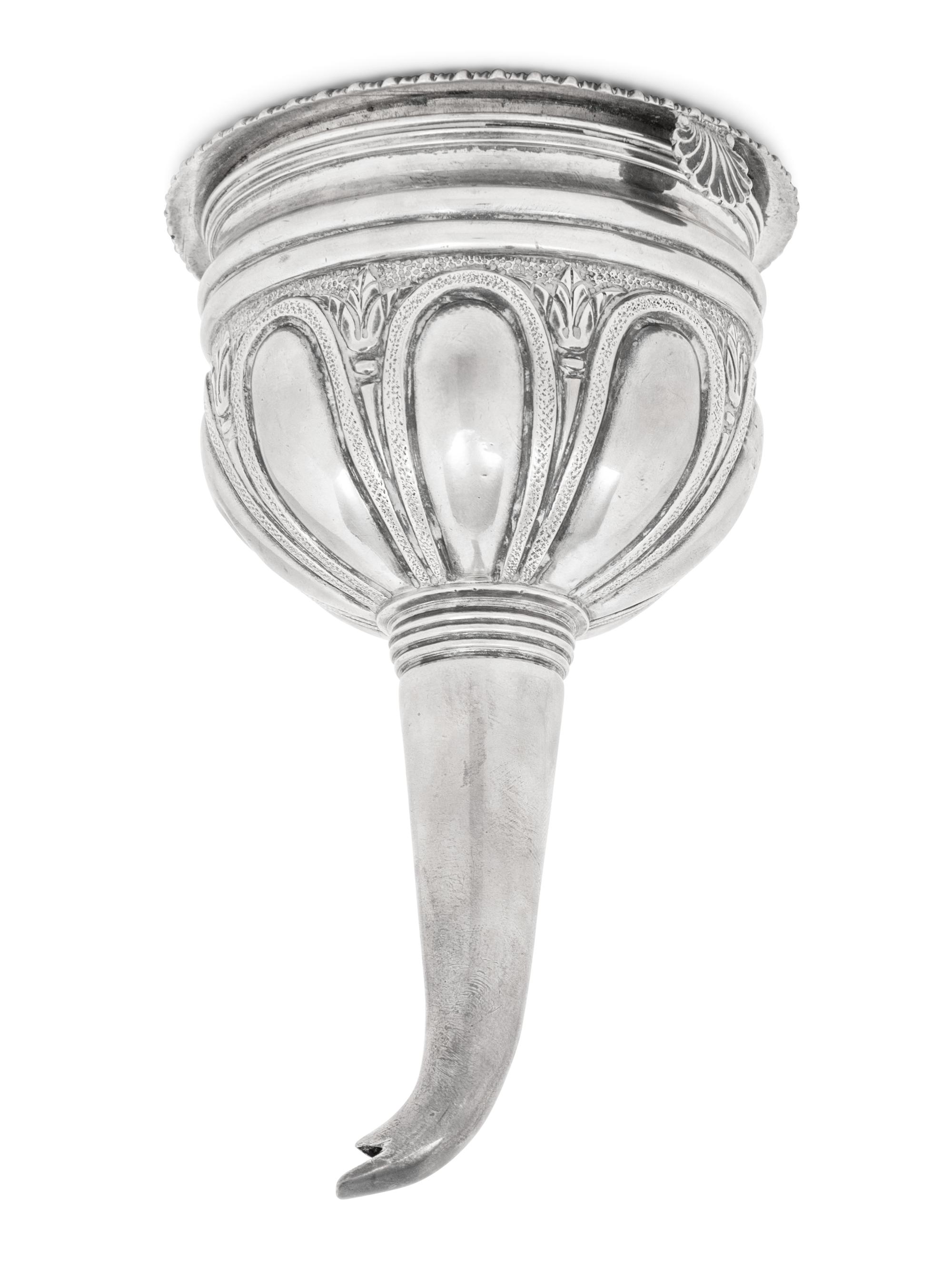 A George IV Silver Wine Funnel