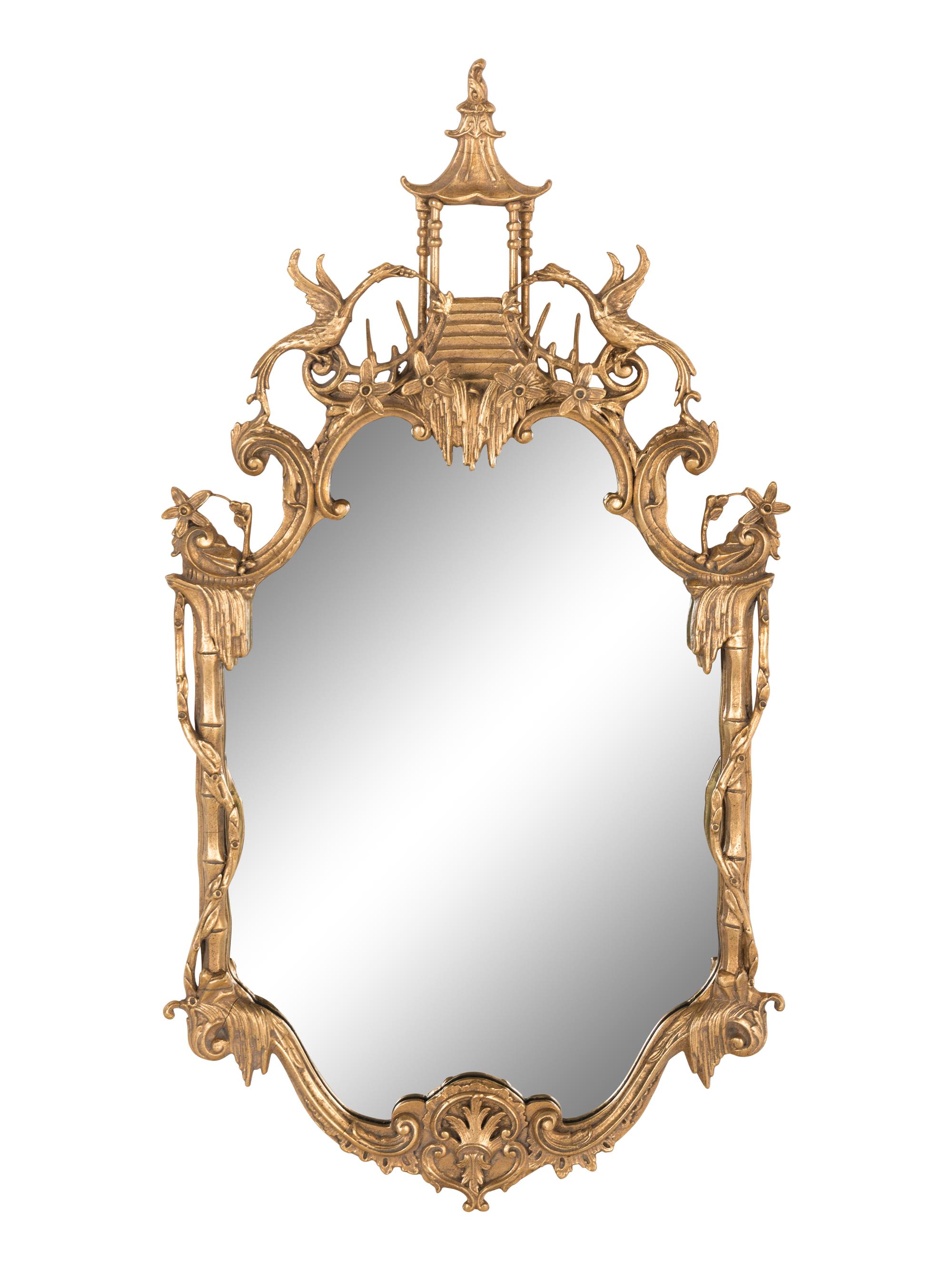 A George III Style Giltwood "Chinese Chippendale" Mirror