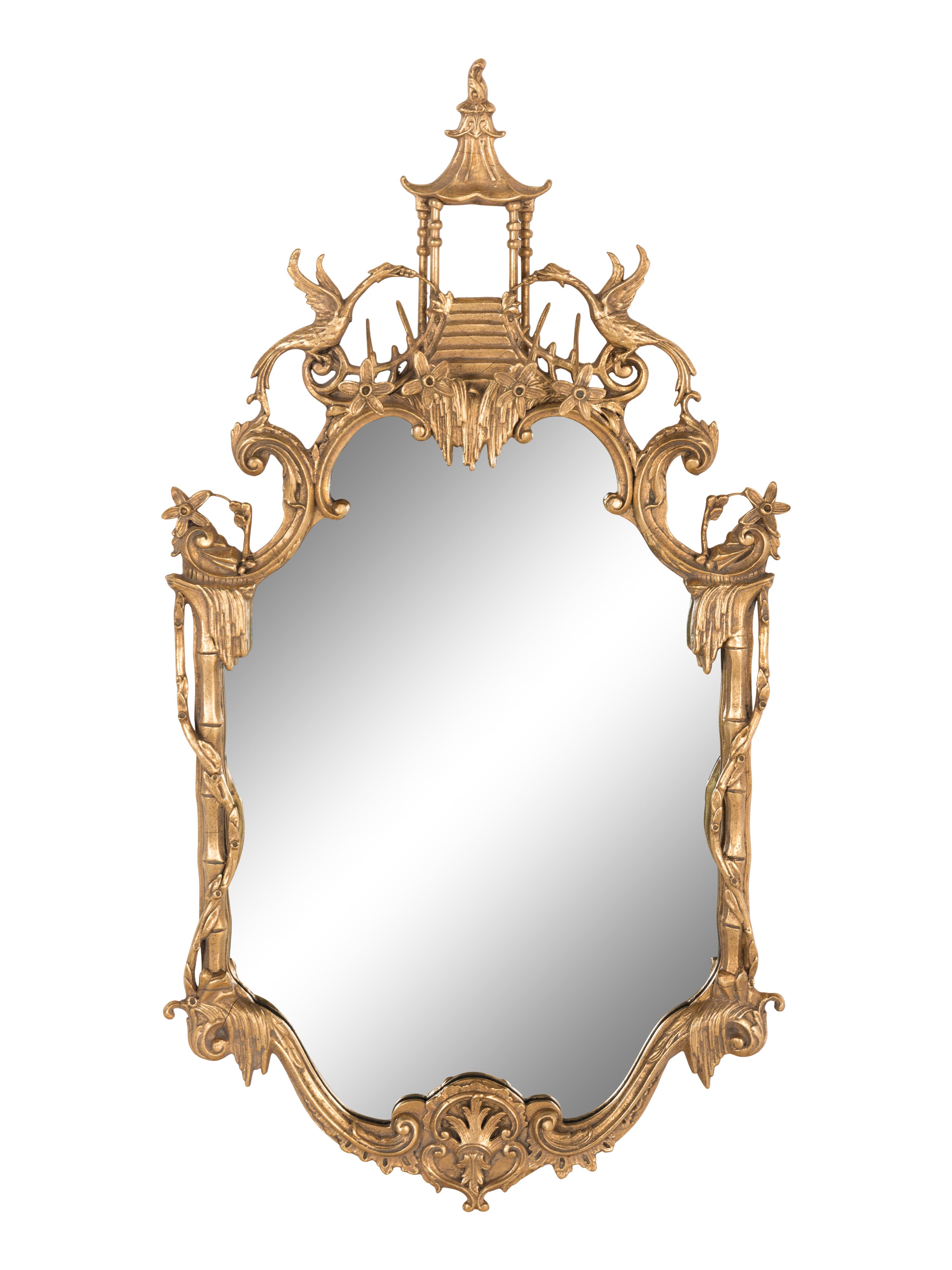 A George III Style Giltwood "Chinese Chippendale" Mirror