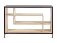 A Contemporary Lacquer-Finished and Chrome Mounted Bookcase