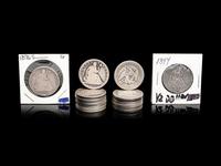 Twenty-Three Seated Liberty 50c Coins