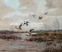 Hugh Monaghan 19 x 22 3/4 inches — (British, 1914-1970)