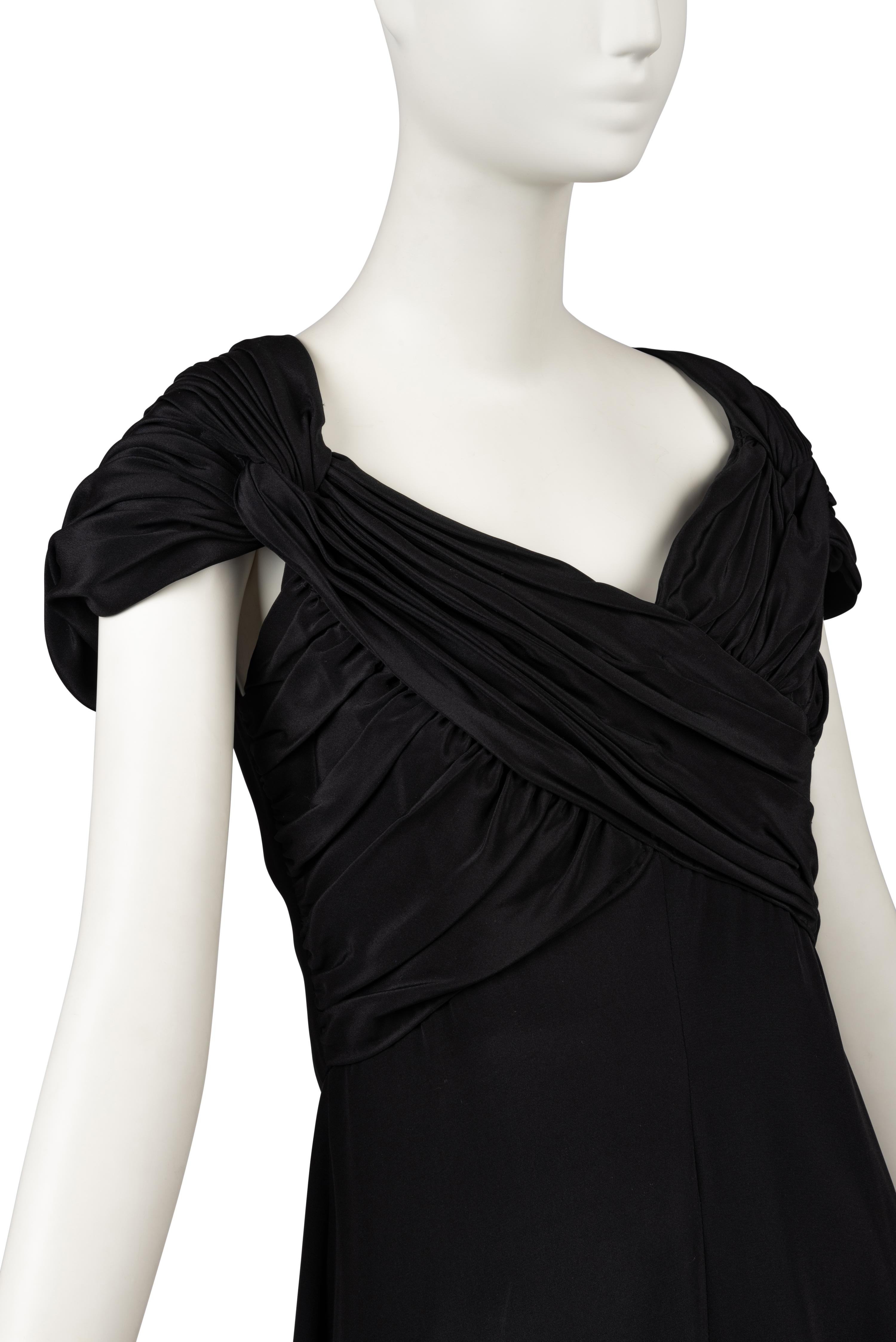 Four Designer Dresses: Estevez, Scaasi, Adolfo, and Bessi, 1970-80s