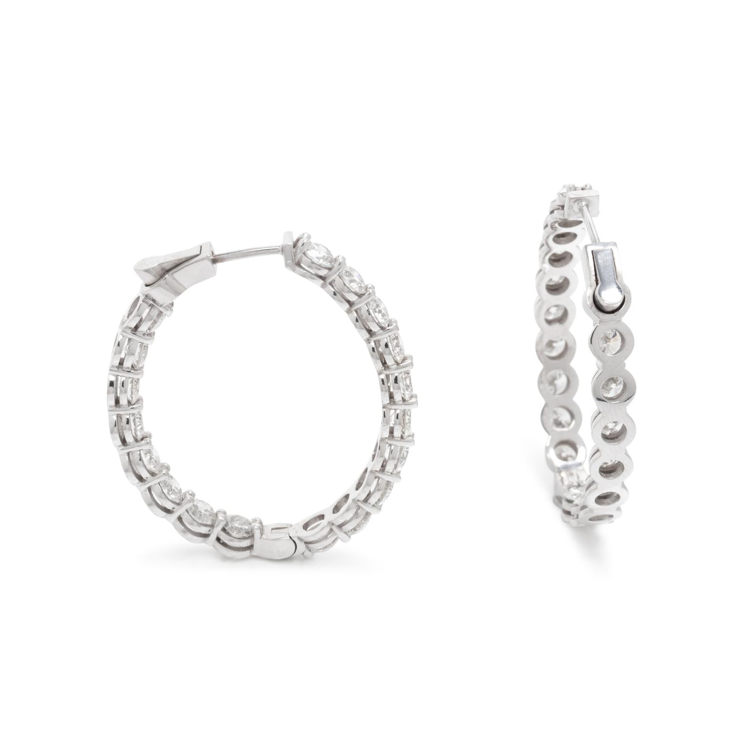 DIAMOND HOOP EARRINGS
