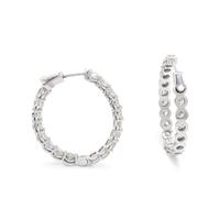 DIAMOND HOOP EARRINGS
