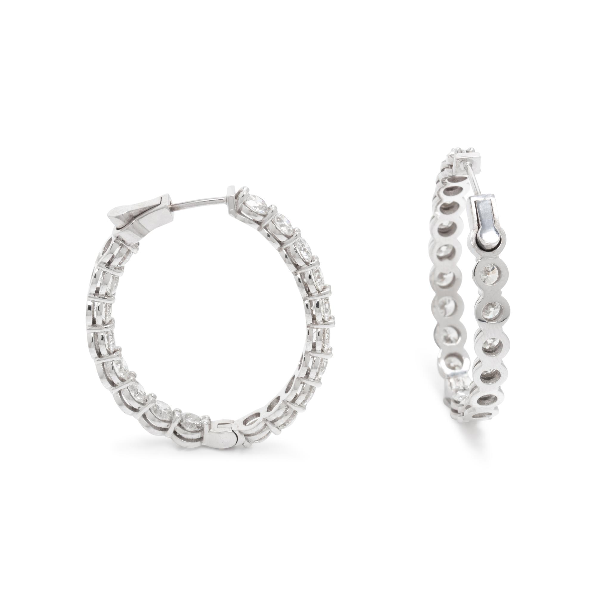 DIAMOND HOOP EARRINGS