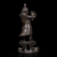 A patinated bronze figure of an immortal 仙人銅造像 17th/18th century ???????
