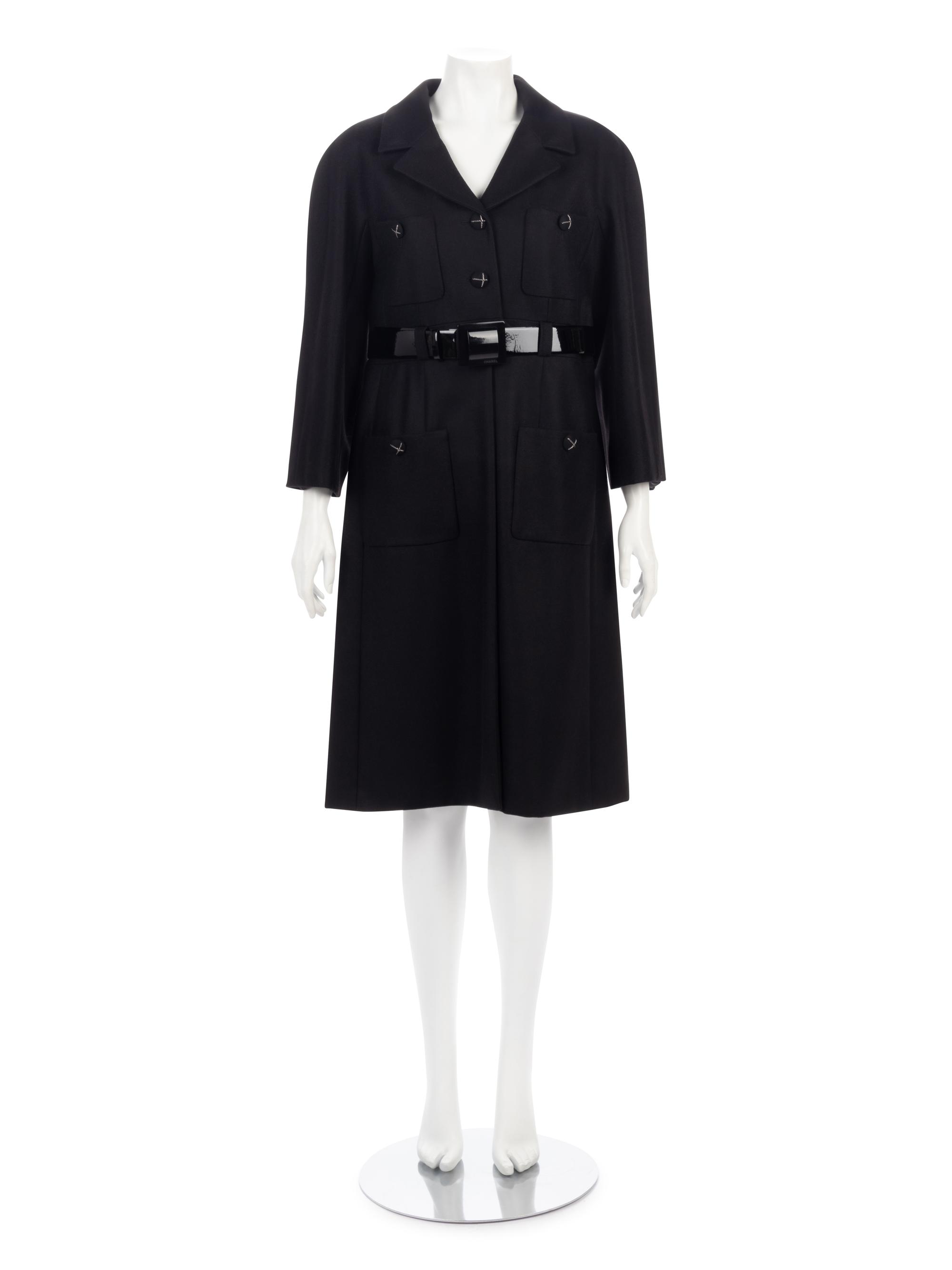 Chanel Belted Wool Pocket Coat, Fall 2007