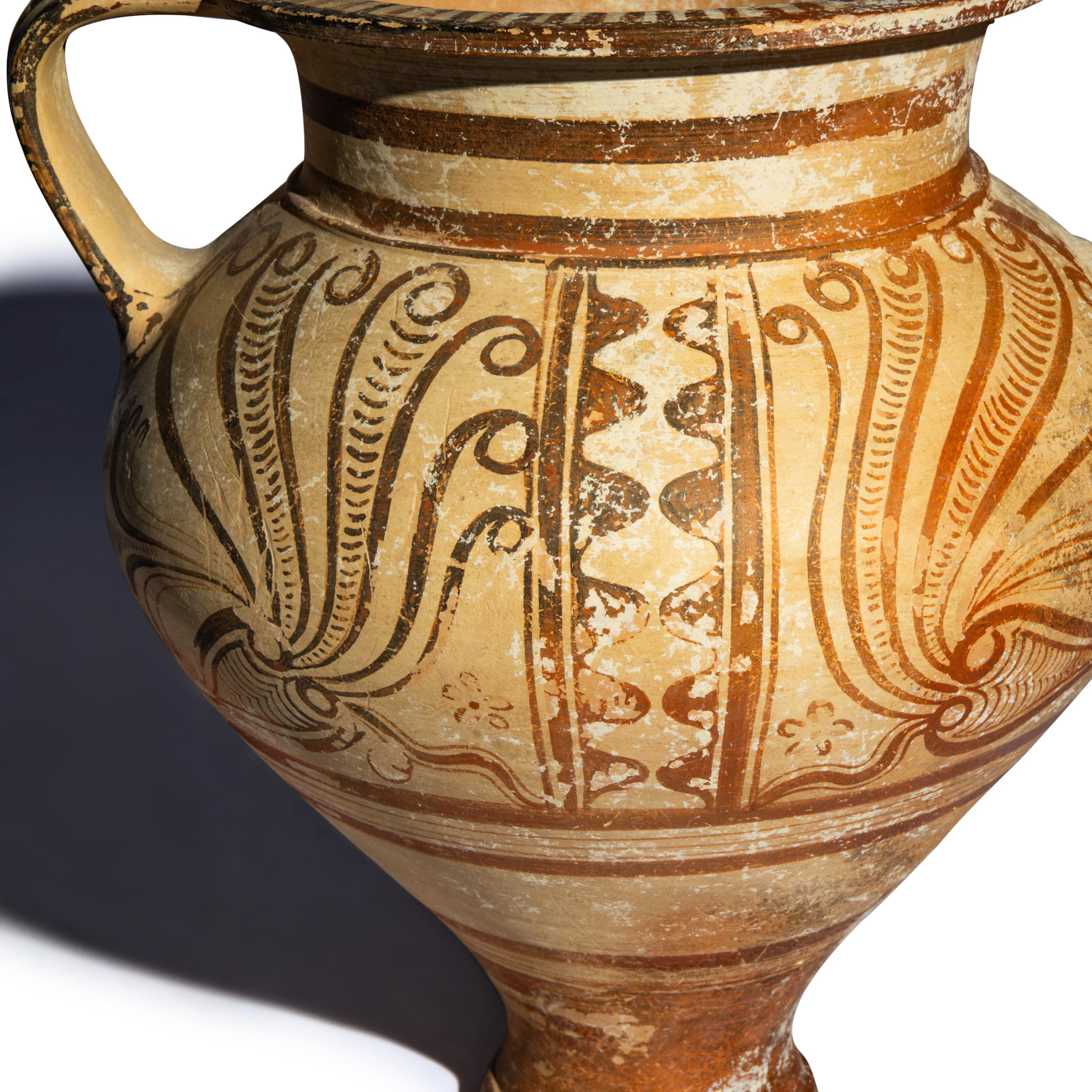A Minoan Terracotta Amphoroid Krater
