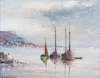 Raymond Bizet, (French, 20th Century), Le Tete de Chien Cap d'Ail
