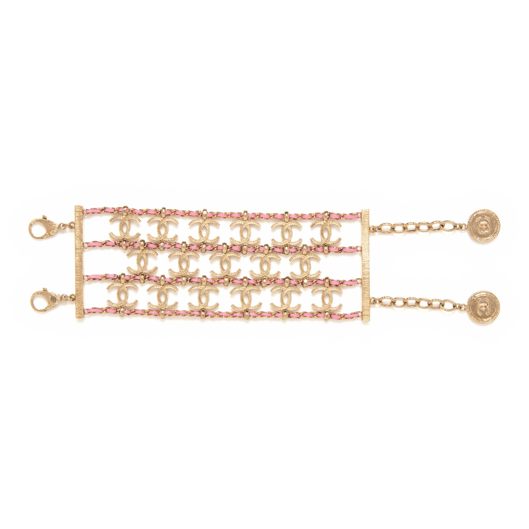 Chanel, CC & Woven Chain Bracelet