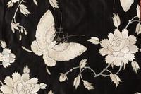 A Chinese Silk Embroidered Floral Panel