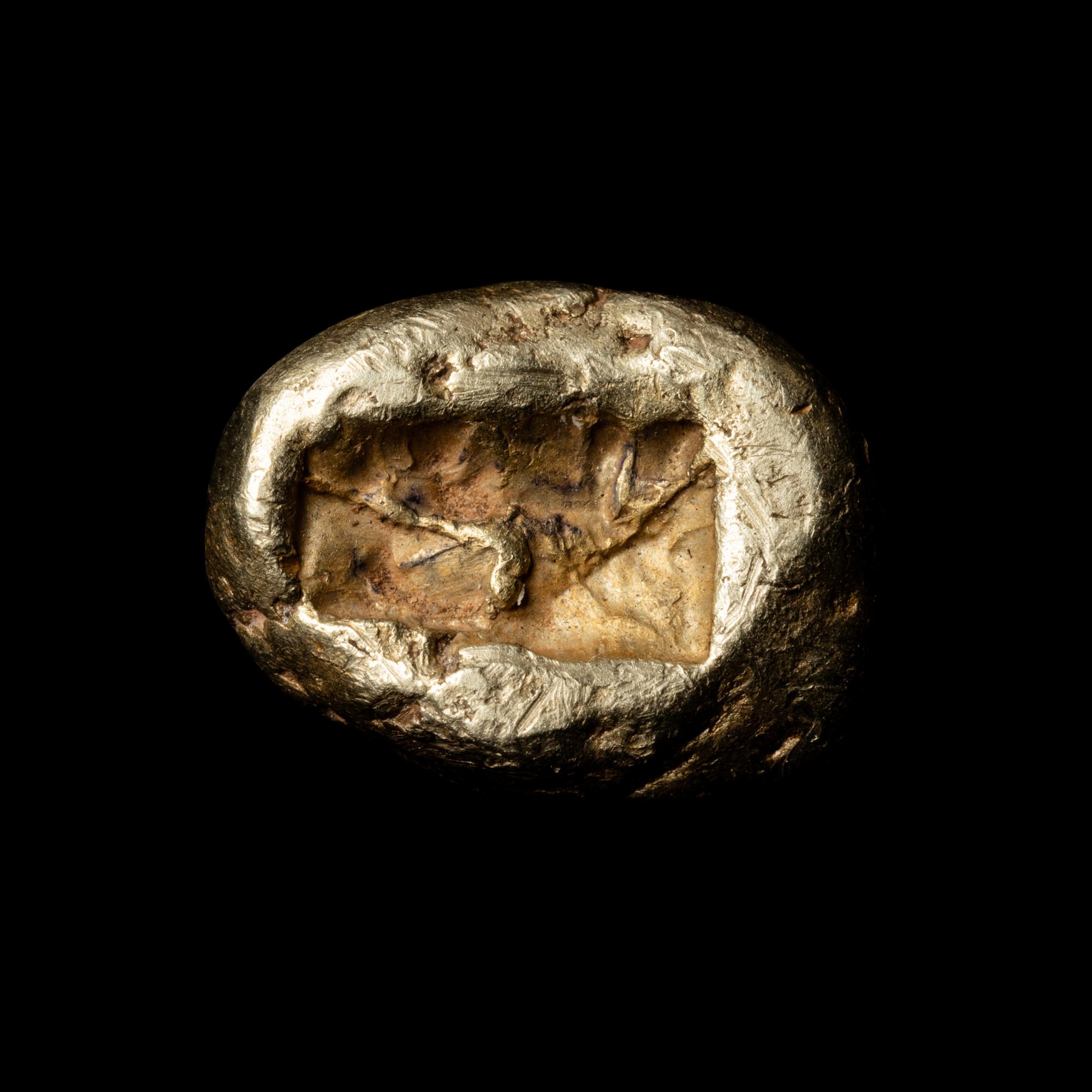 [ANCIENTS] LYDIA. Sardis. Time of Alyattes (pre-Croesus)(c. 625-600 BC). El 1/3 Stater. (4.6 g, 18mm)