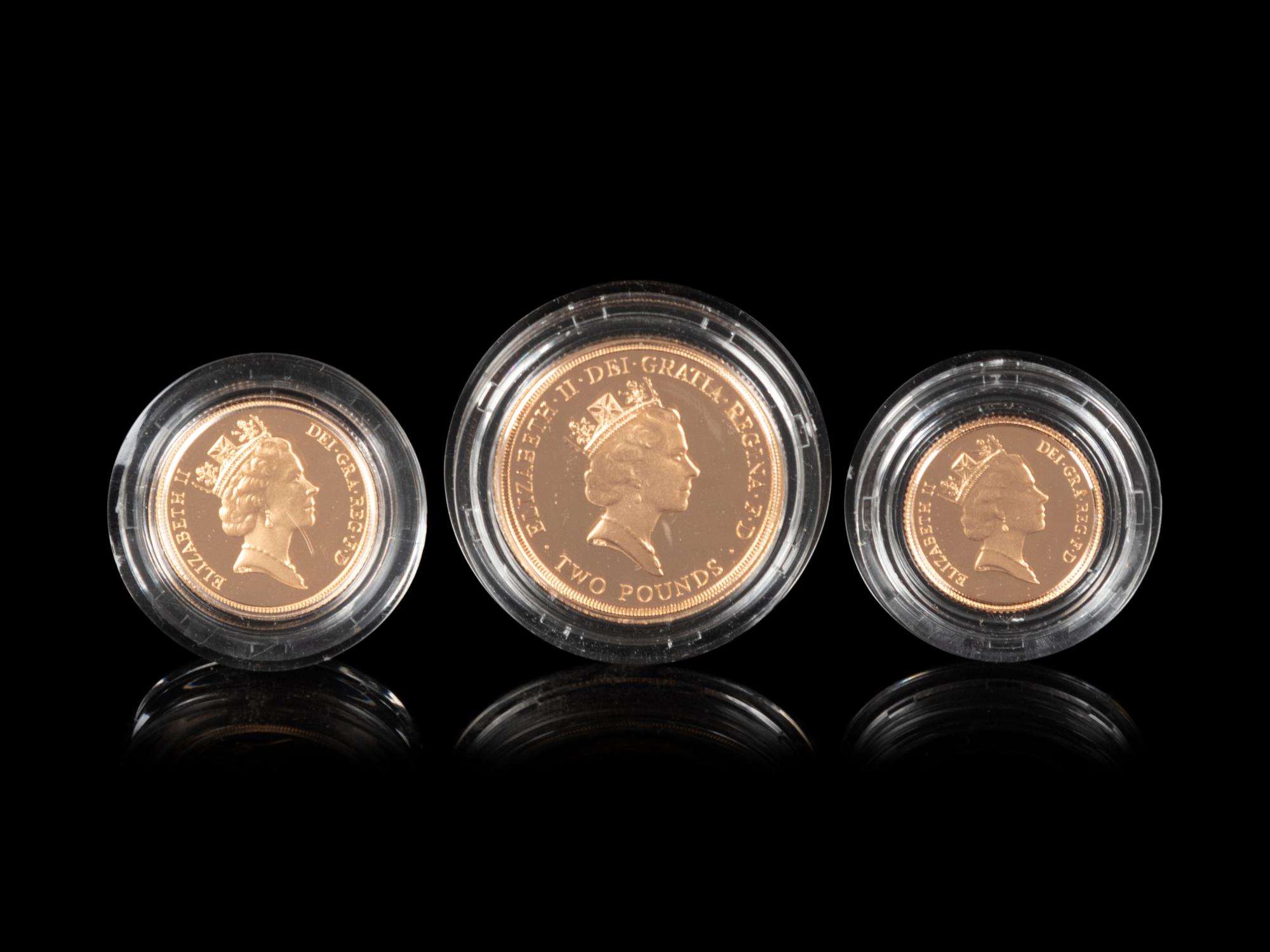 [GREAT BRITAIN] A 1986 Three-Coin Gold Proof Set