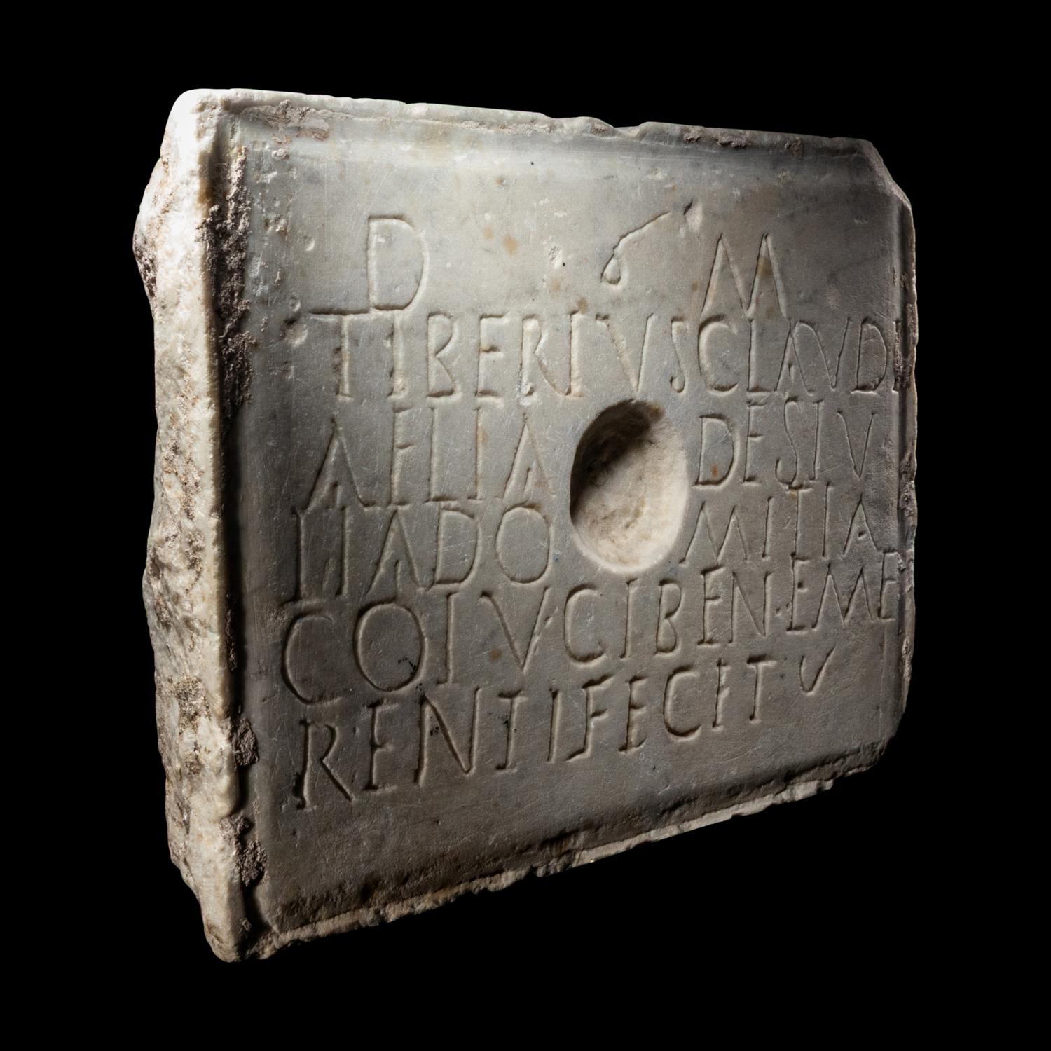 A Roman Marble Funerary Altar