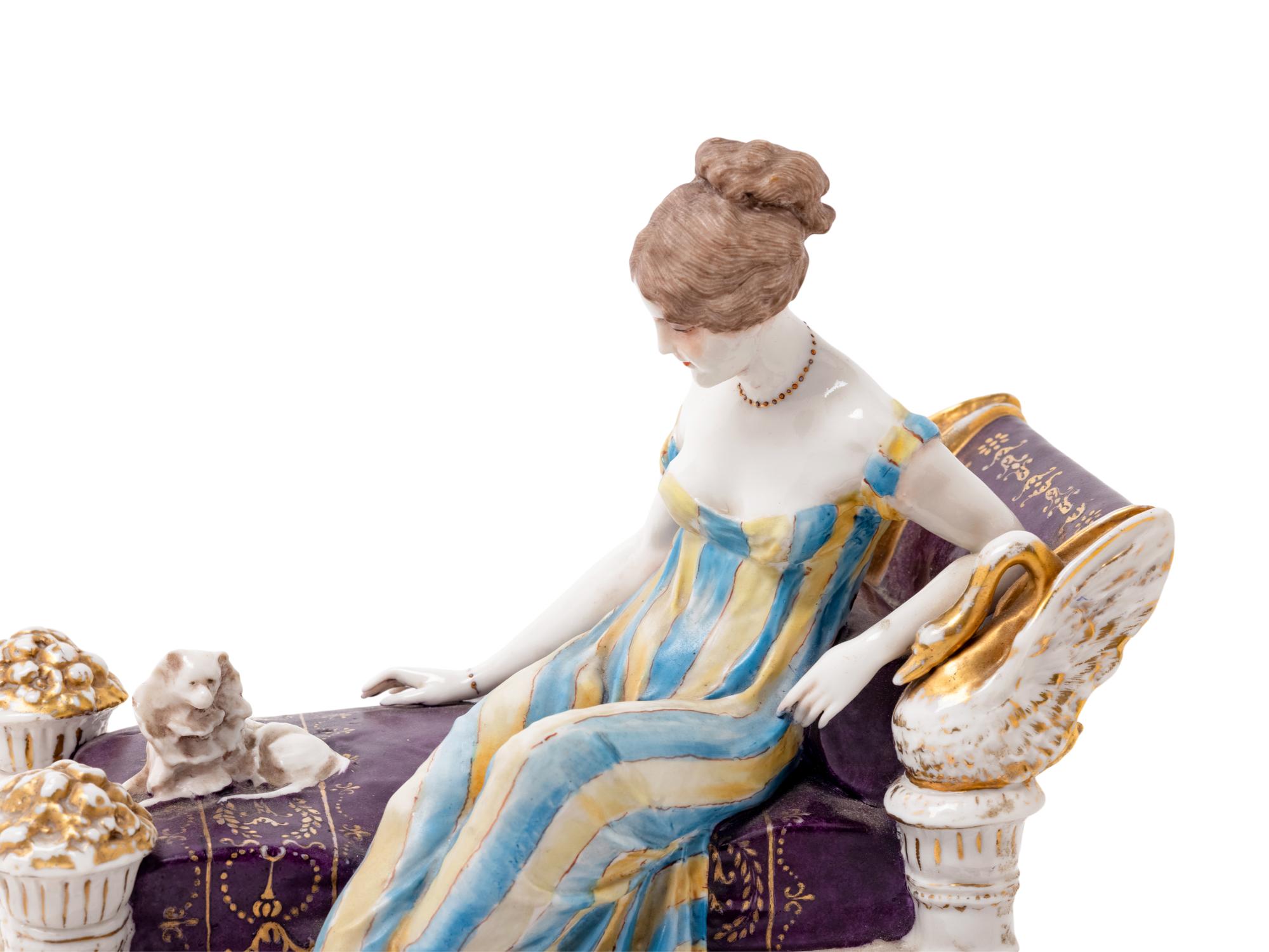 A Porcelain Figural Group