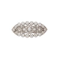 PLATINUM AND DIAMOND BROOCH