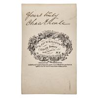 [Presidential] [Lincoln, Abraham] Carte de Visite of Charles A. Leale