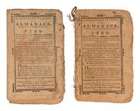 [ALMANACS - BOSTON]. A group of 8 almanacs, published Boston by various printers, comprising: