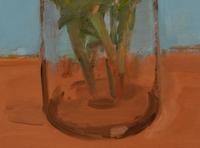 Zinnias in a Glass Vase , 1981