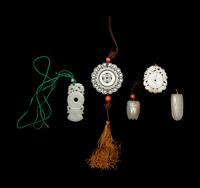 Five Chinese Jade Pendants