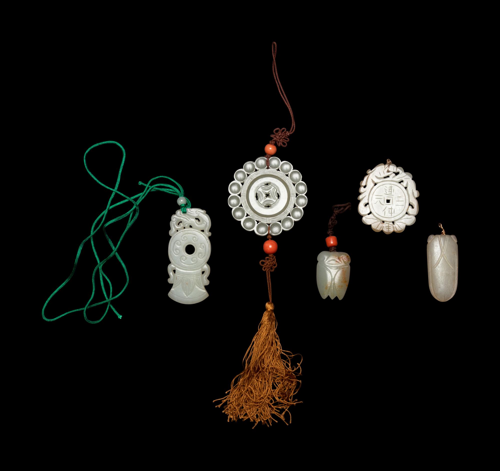 Five Chinese Jade Pendants