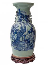 A Chinese Blue and White Vase — LATE QING